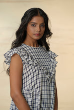 Load image into Gallery viewer, Checkmate Kala Cotton Frill Dress