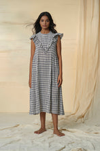 Load image into Gallery viewer, Checkmate Kala Cotton Frill Dress