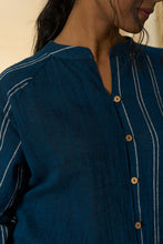 Load image into Gallery viewer, Cobalt Kala Cotton Long Shirt & Trousers Set