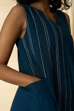 Load image into Gallery viewer, Cobalt Kala Cotton Sleeveless Dress