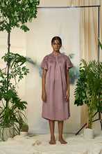 Load image into Gallery viewer, Grape Wine Eucalyptus Silk Dress