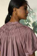 Load image into Gallery viewer, Grape Wine Eucalyptus Silk Dress