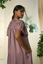 Load image into Gallery viewer, Grape Wine Eucalyptus Silk Dress