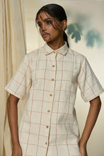 Load image into Gallery viewer, Candy Cane Kala Cotton Shirt & Skirt Set