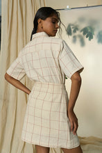 Load image into Gallery viewer, Candy Cane Kala Cotton Shirt & Skirt Set