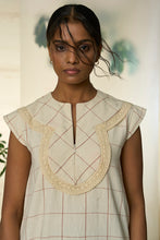 Load image into Gallery viewer, Candy Cane Kala Cotton Round Yoke Dress