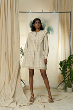 Load image into Gallery viewer, Candy Cane Kala Cotton V Yoke Dress