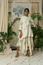 Load image into Gallery viewer, Live Leafy Khadi Kurta & Skirt Set
