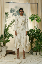 Load image into Gallery viewer, Live Leafy Khadi Pleated Dress