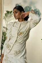 Load image into Gallery viewer, Live Leafy Khadi Pleated Dress