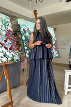 Load image into Gallery viewer, Cobalt Sleeveless Pintucks Top & Skirt Set