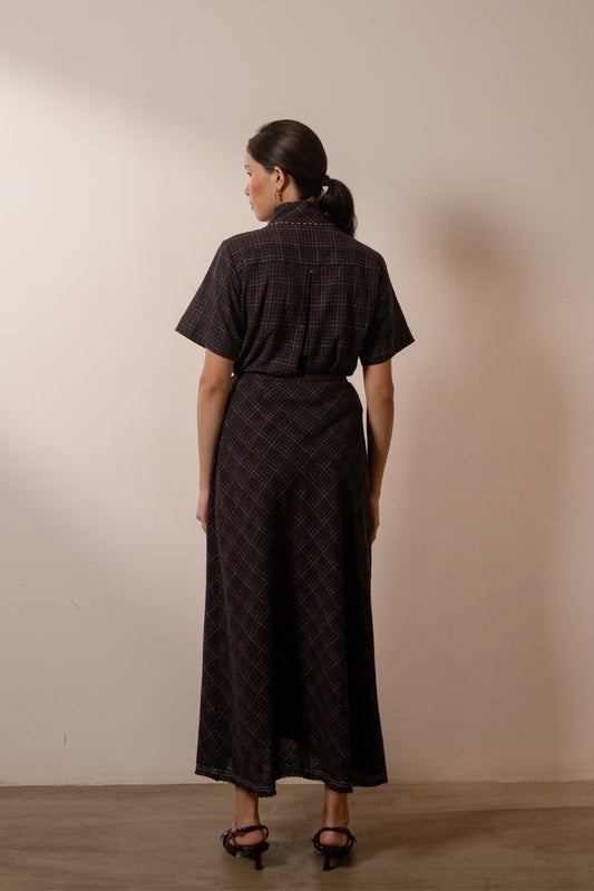 Prism Skirt - Black Coloured Checks