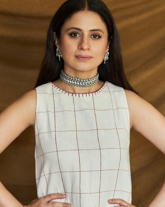 Candy Cane Kala Cotton Sleeveless Dress