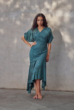 Load image into Gallery viewer, Jade Aloe Vera Maxi Wrap Dress