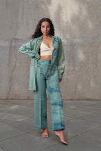 Load image into Gallery viewer, Waves Hemp Shirt Dress & Pants Co-ord Set
