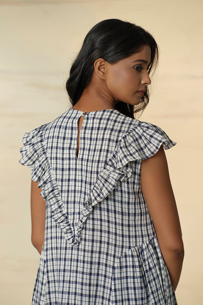 Checkmate Kala Cotton Frill Dress