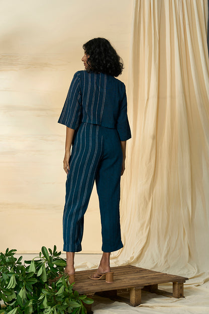 Cobalt Kala Cotton Trousers