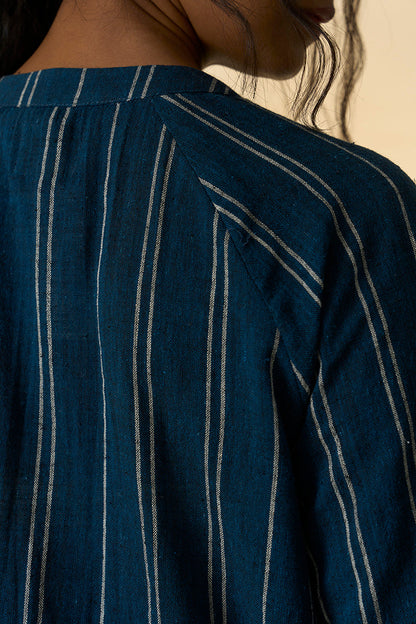 Cobalt Kala Cotton Long Shirt