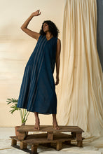 Load image into Gallery viewer, Cobalt Kala Cotton Sleeveless Dress
