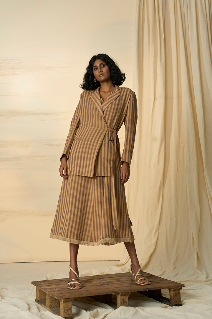 Desert Kala Cotton Dress & Blazer Set