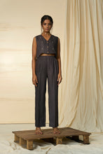 Load image into Gallery viewer, Mahogany Hemp Vest &amp; Trousers Set
