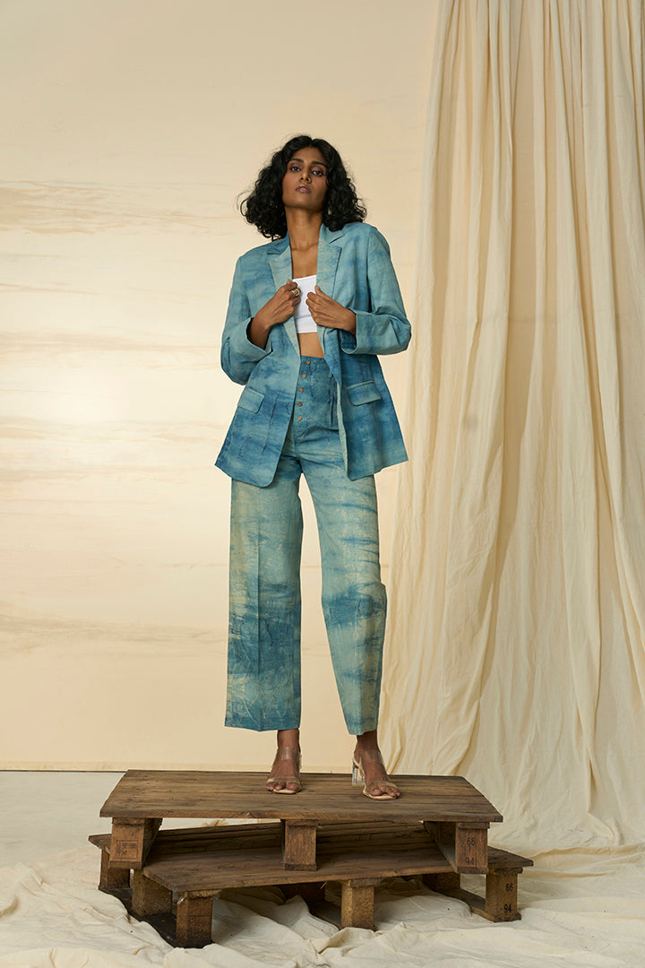 Waves Hemp Blazer & Trousers Set