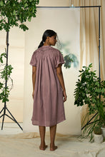 Load image into Gallery viewer, Grape Wine Eucalyptus Silk Dress
