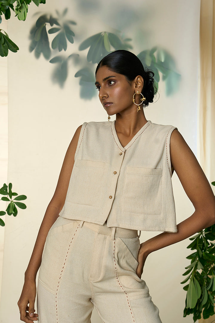 Dip It Kala Cotton Denim Vest