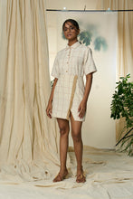 Load image into Gallery viewer, Candy Cane Kala Cotton Shirt &amp; Skirt Set
