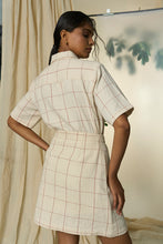 Load image into Gallery viewer, Candy Cane Kala Cotton Shirt &amp; Skirt Set
