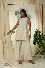 Load image into Gallery viewer, Candy Cane Kala Cotton Sleeveless Dress &amp; Pants Set
