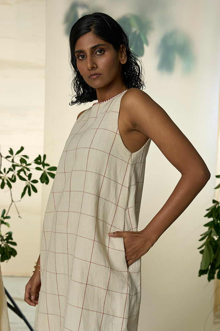 Candy Cane Kala Cotton Sleeveless Dress