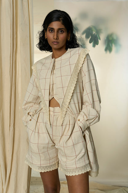 Candy Cane Kala Cotton V Yoke Dress