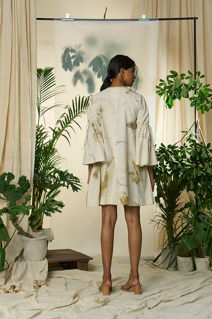 Live Leafy Khadi Bell Dress