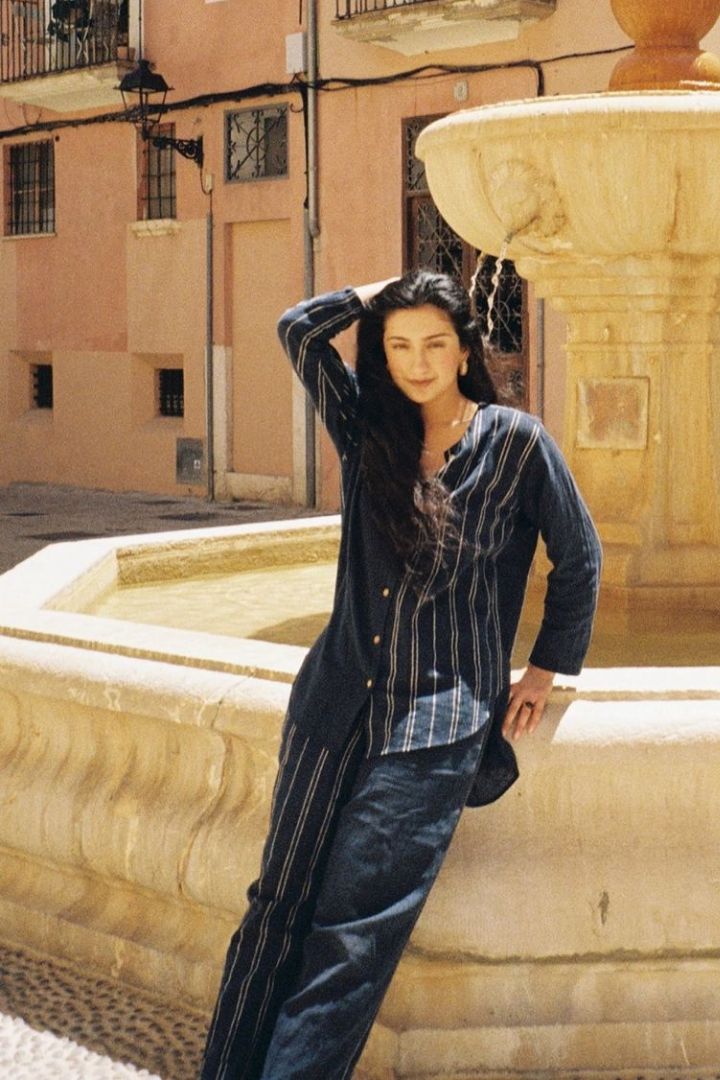 Cobalt Kala Cotton Shirt & Trousers Set