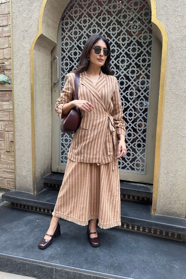 Desert Kala Cotton Dress & Blazer Set