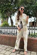 Load image into Gallery viewer, Live Leafy Khadi Blazer &amp; Pants
