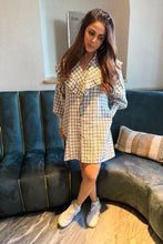 Load image into Gallery viewer, Checkmate Ruffle Dress
