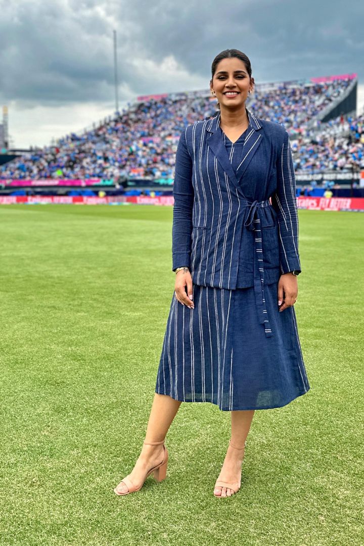 Cobalt Kala Cotton Dress & Blazer Set