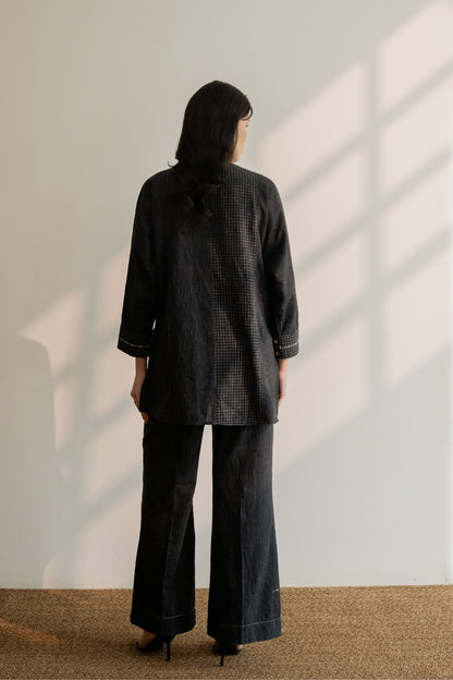 Celeste Black Stripes Pants