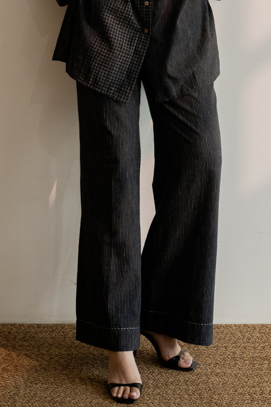 Celeste Black Stripes Pants