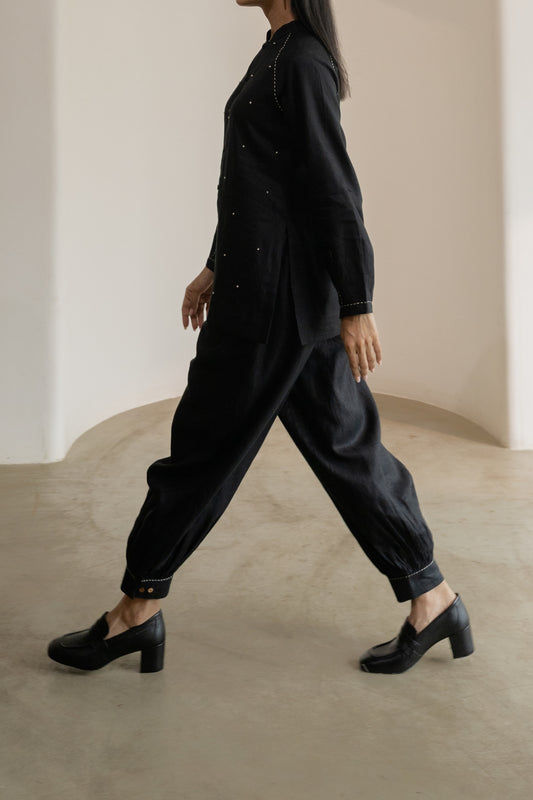 Ebony Black Harem Pants