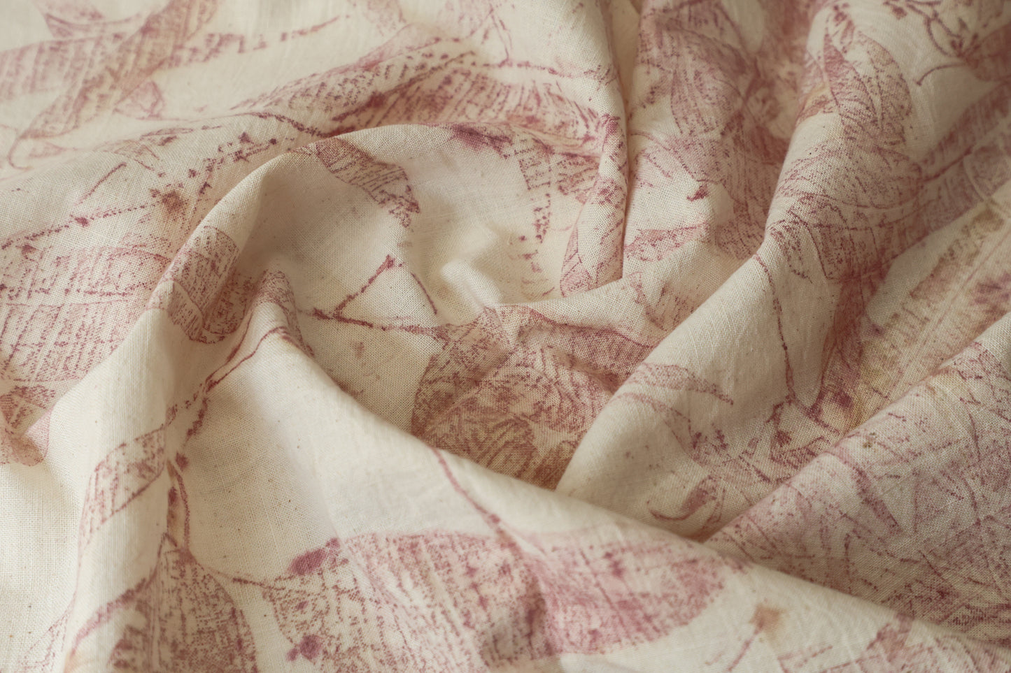 Pink Foliage Straight Pants