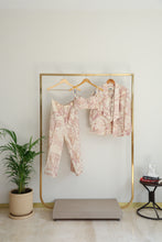 Load image into Gallery viewer, Pink Foliage Blazer &amp; Flared Pants Set
