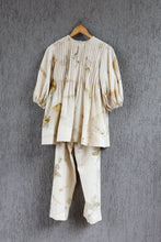 Load image into Gallery viewer, Live Leafy Pintucks Top &amp; Pants Set
