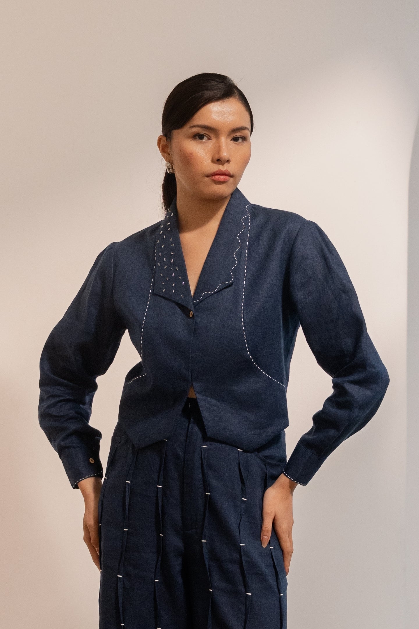 Moraine Blue Crop Jacket