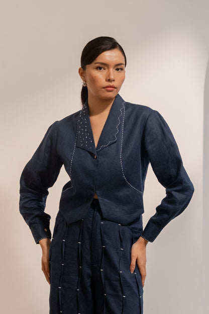Moraine Blue Crop Jacket