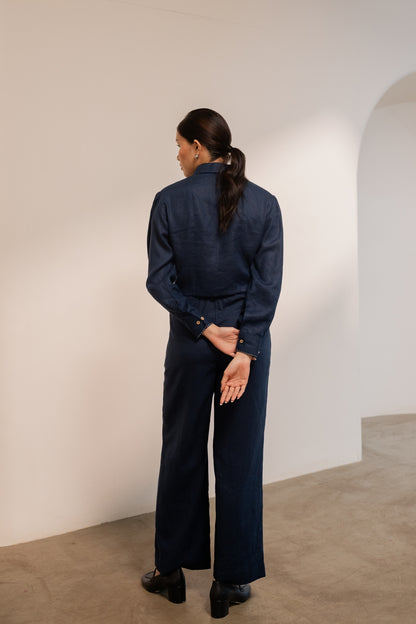 Moraine Blue Crop Jacket