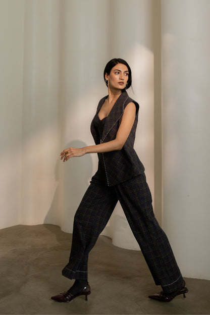 Prism Pants - Black Coloured Checks