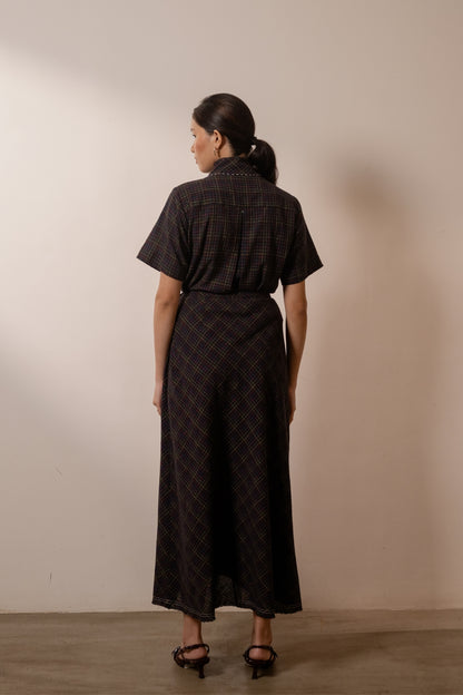Prism Skirt - Black Coloured Checks
